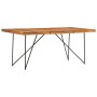 Mesa de comedor de madera maciza de acacia 180x90x76 cm de vidaXL, Mesas de cocina y de comedor - Ref: Foro24-282881, Precio:...