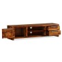 Mueble de TV madera maciza de sheesham 120x30x30 cm de vidaXL, Muebles TV - Ref: Foro24-243945, Precio: 223,09 €, Descuento: %