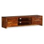 Mueble de TV madera maciza de sheesham 120x30x30 cm de vidaXL, Muebles TV - Ref: Foro24-243945, Precio: 223,09 €, Descuento: %