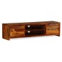Mueble de TV madera maciza de sheesham 120x30x30 cm de vidaXL, Muebles TV - Ref: Foro24-243945, Precio: 223,09 €, Descuento: %