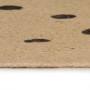 Alfombra de yute tejida a mano de yute estampado lunares 90 cm en Alfombras | Comprar online en Foru.es