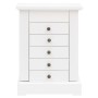 Joyero con espejo de MDF 25x13,5x34 cm de vidaXL, Soportes para joyería - Ref: Foro24-245753, Precio: 60,73 €, Descuento: %