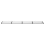 Marquesina de puerta policarbonato negro 400x100 cm de vidaXL, Toldos - Ref: Foro24-153600, Precio: 122,33 €, Descuento: %