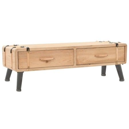 Mueble para TV madera maciza de abeto 120x33x35 cm de vidaXL, Muebles TV - Ref: Foro24-245773, Precio: 137,70 €, Descuento: %