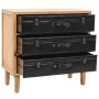 Cajonera de madera maciza de abeto 80x36x75 cm de vidaXL, Aparadores - Ref: Foro24-245778, Precio: 180,92 €, Descuento: %