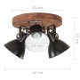Lámpara de techo industrial negra 25 W 42x27 cm E27 de vidaXL, Lámparas - Ref: Foro24-320515, Precio: 94,53 €, Descuento: %