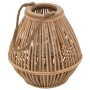 Portavelas colgante de mimbre natural de vidaXL, Candelabros - Ref: Foro24-246819, Precio: 54,97 €, Descuento: %