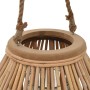 Portavelas colgante de mimbre natural de vidaXL, Candelabros - Ref: Foro24-246819, Precio: 54,97 €, Descuento: %