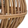Portavelas colgante de mimbre natural de vidaXL, Candelabros - Ref: Foro24-246819, Precio: 54,97 €, Descuento: %
