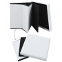 Taburetes de almacenaje plegables 2 uds cuero sintético blanco de vidaXL, Taburetes y sillas plegables - Ref: Foro24-247084, ...
