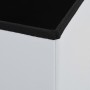 Taburetes de almacenaje plegables 2 uds cuero sintético blanco de vidaXL, Taburetes y sillas plegables - Ref: Foro24-247084, ...