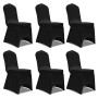Funda de silla elástica 12 unidades negra de vidaXL, Fundas - Ref: Foro24-279091, Precio: 48,19 €, Descuento: %