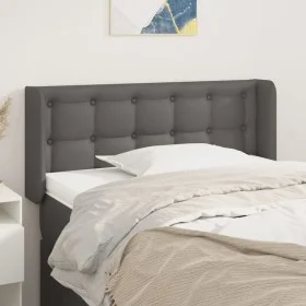 Cabecero de cuero sintético gris 103x16x78/88 cm de vidaXL, Cabeceros y pies de cama - Ref: Foro24-3118856, Precio: 45,15 €, ...