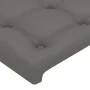 Kopfteil aus grauem Kunstleder, 103 x 16 x 78/88 cm von vidaXL, Kopf- und Fußteile - Ref: Foro24-3118856, Preis: 45,15 €, Rab...