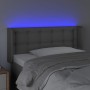 Cabecero con LED cuero sintético gris 103x16x78/88 cm de vidaXL, Cabeceros y pies de cama - Ref: Foro24-3123324, Precio: 56,3...