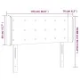 Headboard with LED gray synthetic leather 103x16x78/88 cm by vidaXL, Headboards and footboards - Ref: Foro24-3123324, Price: ...