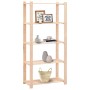 Estantería almacenaje 5 niveles madera pino maciza 250 kg de vidaXL, Estanterías industriales - Ref: Foro24-286199, Precio: 6...