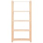 Estantería almacenaje 5 niveles madera pino maciza 250 kg de vidaXL, Estanterías industriales - Ref: Foro24-286199, Precio: 6...