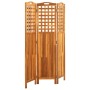 Biombo de 3 paneles madera maciza de acacia 121x2x170 cm de vidaXL, Divisores de ambientes - Ref: Foro24-311878, Precio: 113,...
