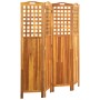 Biombo de 4 paneles madera maciza de acacia 121x2x120 cm de vidaXL, Divisores de ambientes - Ref: Foro24-311880, Precio: 161,...