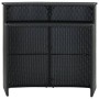 Mesa alta de jardín ratán sintético negro 120x55x110 cm de vidaXL, Mesas de jardín - Ref: Foro24-313468, Precio: 211,36 €, De...