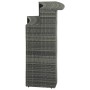 Mesa alta de jardín ratán sintético gris 120x55x110 cm de vidaXL, Mesas de jardín - Ref: Foro24-313469, Precio: 209,94 €, Des...