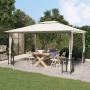 Cenador con paredes laterales y techos dobles color crema3x4 m de vidaXL, Carpas y cenadores - Ref: Foro24-318543, Precio: 35...