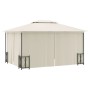 Cenador con paredes laterales y techos dobles color crema3x4 m de vidaXL, Carpas y cenadores - Ref: Foro24-318543, Precio: 35...