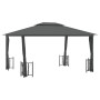 Cenador con paredes laterales y techos dobles antracita 3x4 m de vidaXL, Carpas y cenadores - Ref: Foro24-318544, Precio: 359...