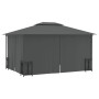 Cenador con paredes laterales y techos dobles antracita 3x4 m de vidaXL, Carpas y cenadores - Ref: Foro24-318544, Precio: 359...