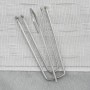 Cortinas opacas con ganchos look de lino 2 pzas gris 140x225 cm de vidaXL, Cortinas y visillos - Ref: Foro24-321173, Precio: ...
