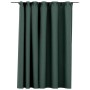 Cortina opaca con ganchos look de lino verde 290x245 cm de vidaXL, Cortinas y visillos - Ref: Foro24-321191, Precio: 43,69 €,...