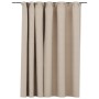 Cortina opaca con ganchos look de lino beige 290x245 cm de vidaXL, Cortinas y visillos - Ref: Foro24-321215, Precio: 43,52 €,...