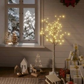 Árbol de Navidad LED blanco cálido sauce interior exterior 1,2m de vidaXL, Arboles de navidad - Ref: Foro24-328672, Precio: 3...