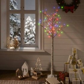 Árbol de Navidad LED de colores sauce interior exterior 1,5 m de vidaXL, Arboles de navidad - Ref: Foro24-328679, Precio: 57,...