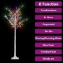 Árbol de Navidad LED de colores sauce interior exterior 1,5 m de vidaXL, Arboles de navidad - Ref: Foro24-328679, Precio: 57,...