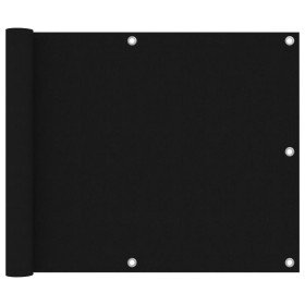 Toldo para balcón tela oxford negro 75x500 cm en Sombrillas | Comprar online en Foru.es