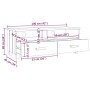 Mueble TV HAMAR madera de pino maciza marrón miel 106x40x40 cm de vidaXL, Muebles TV - Ref: Foro24-340468, Precio: 93,41 €, D...