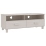 Mueble de TV HAMAR madera maciza de pino blanco 106x40x40 cm de vidaXL, Muebles TV - Ref: Foro24-340469, Precio: 93,68 €, Des...