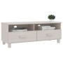Mueble de TV HAMAR madera maciza de pino blanco 106x40x40 cm de vidaXL, Muebles TV - Ref: Foro24-340469, Precio: 93,68 €, Des...