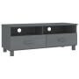 Mueble de TV HAMAR madera maciza pino gris oscuro 106x40x40 cm de vidaXL, Muebles TV - Ref: Foro24-340470, Precio: 93,51 €, D...