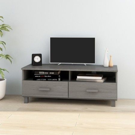 Mueble de TV HAMAR madera maciza pino gris claro 106x40x40 cm de vidaXL, Muebles TV - Ref: Foro24-340471, Precio: 93,51 €, De...