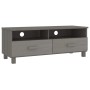 Mueble de TV HAMAR madera maciza pino gris claro 106x40x40 cm de vidaXL, Muebles TV - Ref: Foro24-340471, Precio: 93,51 €, De...