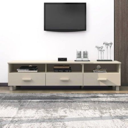 Mueble TV HAMAR madera de pino maciza marrón miel 158x40x40 cm de vidaXL, Muebles TV - Ref: Foro24-340472, Precio: 135,02 €, ...