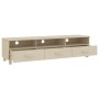 Mueble TV HAMAR madera de pino maciza marrón miel 158x40x40 cm de vidaXL, Muebles TV - Ref: Foro24-340472, Precio: 135,02 €, ...