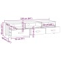 Mueble TV HAMAR madera de pino maciza marrón miel 158x40x40 cm de vidaXL, Muebles TV - Ref: Foro24-340472, Precio: 135,02 €, ...