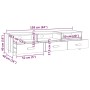 Mueble de TV HAMAR madera maciza pino gris oscuro 158x40x40 cm de vidaXL, Muebles TV - Ref: Foro24-340474, Precio: 111,74 €, ...
