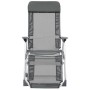 Sillas de camping plegables con reposapiés 2 uds textilene gris de vidaXL, Sillas de jardín - Ref: Foro24-360145, Precio: 169...