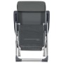 Sillas de camping plegables con reposapiés 2 uds textilene gris de vidaXL, Sillas de jardín - Ref: Foro24-360145, Precio: 169...