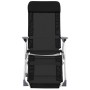 Sillas de camping plegables reposapiés 2 uds textilene negro de vidaXL, Sillas de jardín - Ref: Foro24-360146, Precio: 179,00...